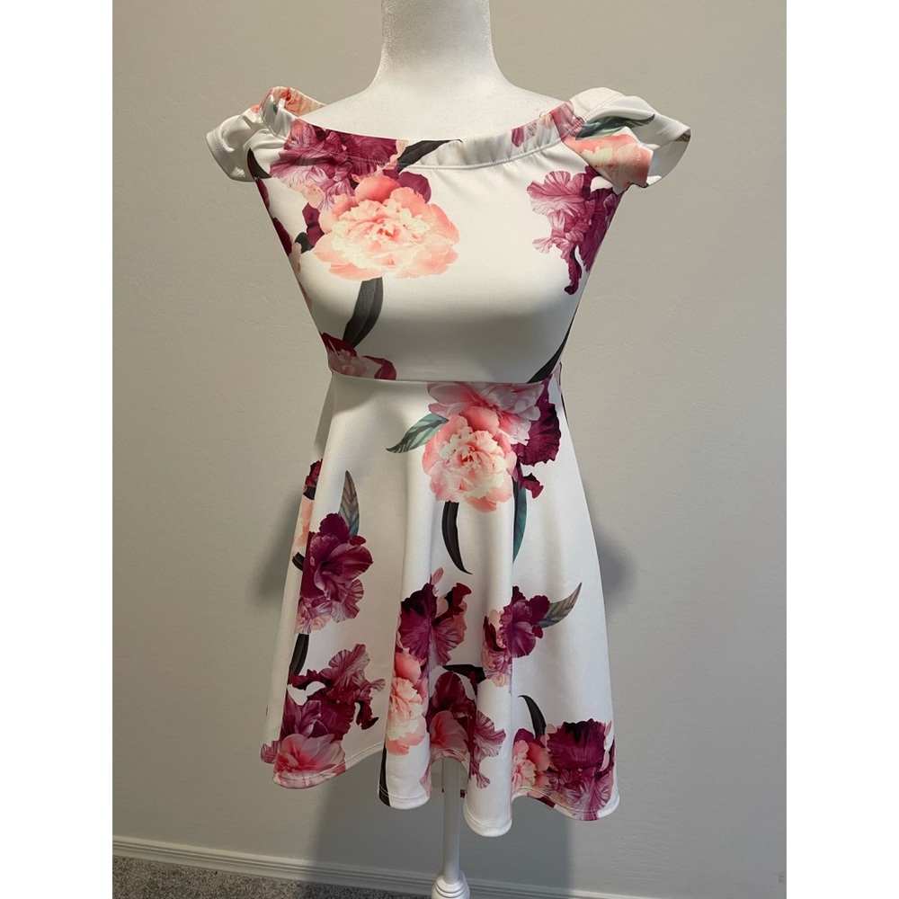 Off shoulder white dress